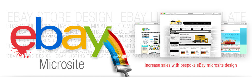 eBay microsite design by ebaystoredesign